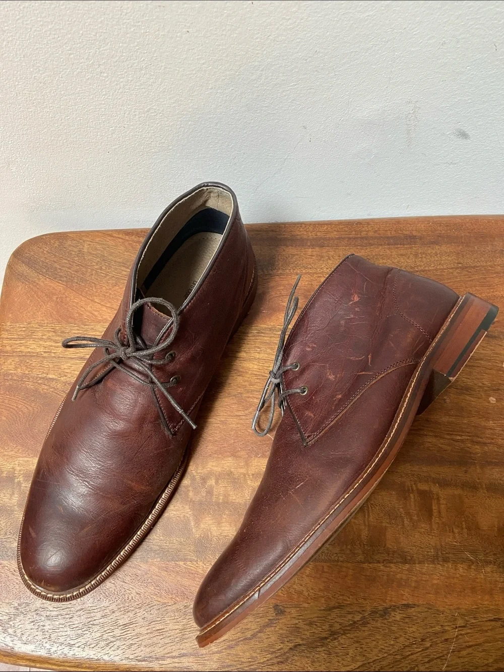 Banana Republic Dark Brown Leather Chukka Boots